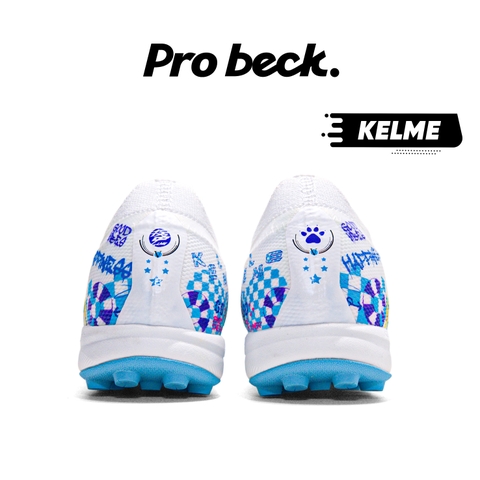 Giày Bóng Đá Kelme 5.0 TF - 9521ZX1324 - Trắng/Xanh Biển