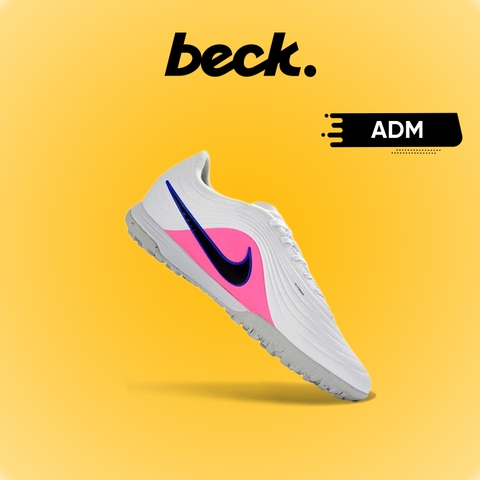 Giày Bóng Đá Nike Tiempo Maestro Academy Trắng Xanh Hồng Đế Đệm TF