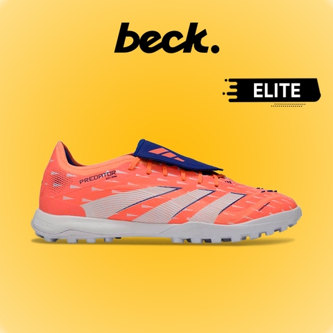 Giày Bóng Đá Adidas Predator 25 Elite Tongue Cam Xanh Biển Lưỡi Gà Lật TF