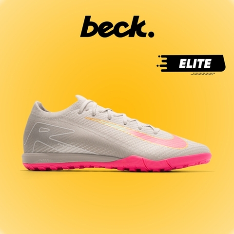 Giày Bóng Đá Nike Mercurial Vapor 16 Elite V1 Xám Vạch Hồng Cổ Lửng TF