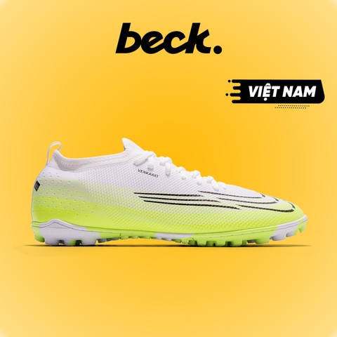 Giày Bóng Đá VN Mercurial Vapor 17 TPU TF - Trắng Xanh Neon