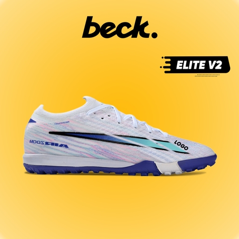 Giày Bóng Đá Mercurial Vapor 16 Elite V2 Trắng Xanh Ngọc Tím Cổ Lửng TF