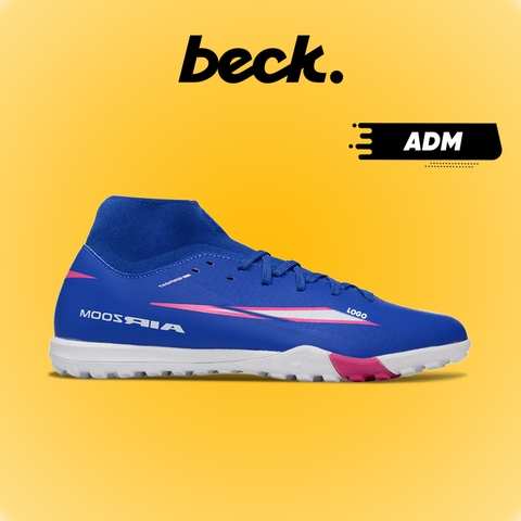 Giày Bóng Đá Mercurial Superfly 10 Academy Xanh Coban Cổ Cao HQ TF