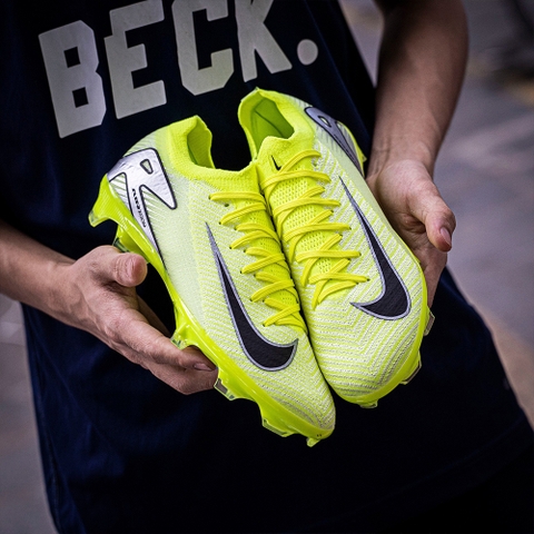 Giày Bóng Đá Nike Mercurial Vapor 16 Elite Xanh Chuối Vạch Đen Cổ Lửng FG