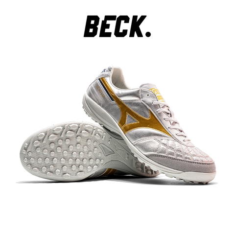 GIÀY BÓNG ĐÁ MIZUNO MORELIA SALA MADE IN JAPAN TF - Q1GB251104 - BẠC/VÀNG