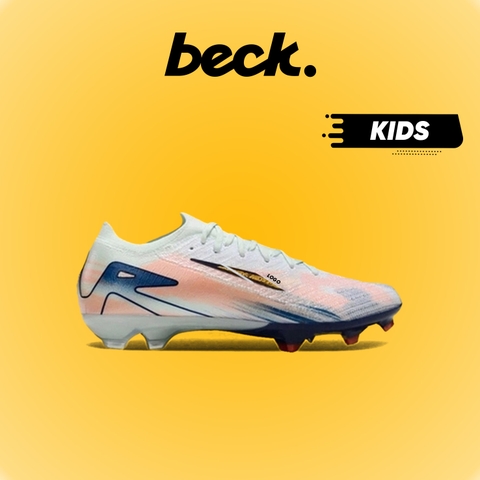 Giày Bóng Đá Trẻ Em Mercurial Vapor 16 Elite MDS009 Trắng Cam Xanh Cổ Lửng FG