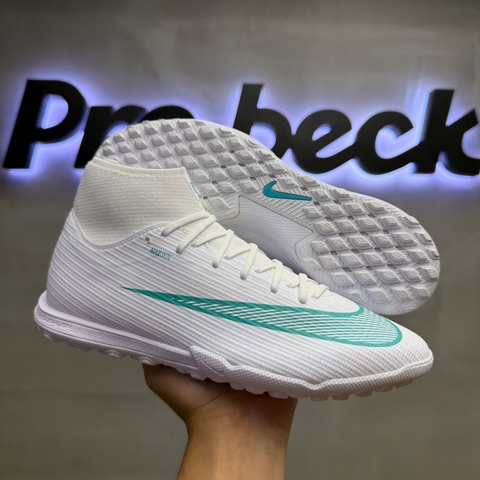 GIÀY BÓNG ĐÁ NIKE MERCURIAL SUPERFLY 10 ACADEMY TF - IO1494-102 - TRẮNG/XANH MINT