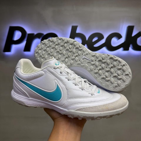 GIÀY BÓNG ĐÁ NIKE TIEMPO LIGERA PRO TF - IB4477-102 - TRẮNG/XANH MIT