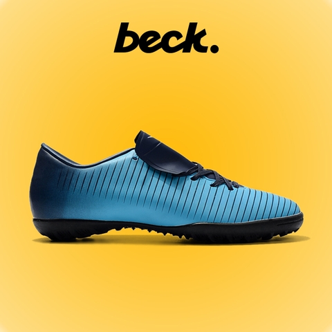 Giày Bóng Đá Nike Mercurial Vic 6 Xanh Đen Lưỡi Gà Liền TF