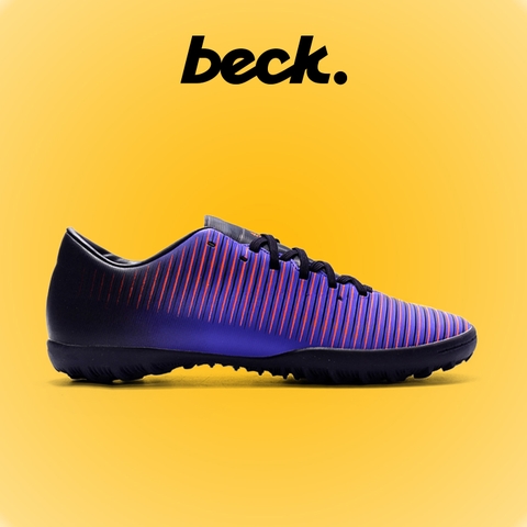 Giày Bóng Đá Nike Mercurial Vic 6 Tím Vạch Cam Lưỡi Gà Liền TF