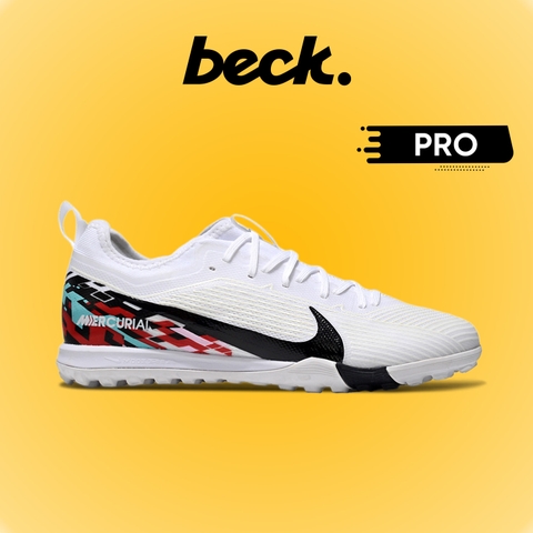 Giày Bóng Đá Nike Vapor 16 Pro 2025 Trắng Gót Xanh Đỏ Cổ Lửng HQ TF