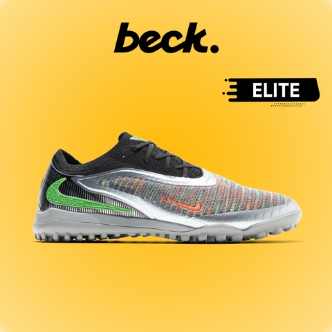 Giày Bóng Đá Nike Phantom 6 Elite EA Sports Đen Xanh Lá Cổ Lửng HQ TF