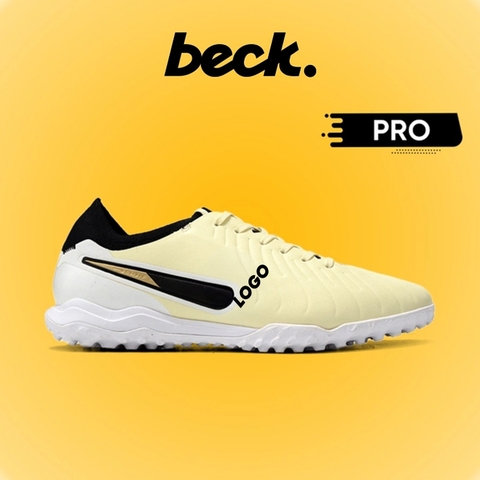 Giày Bóng Đá Nike Tiempo Legend 10 Pro Vàng Cream Lưỡi Gà Liền TF