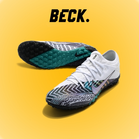 Giày Bóng Đá Nike Mercurial Vapor 13 Pro MDS003 Trắng Mũi Đen Cổ Lửng TF