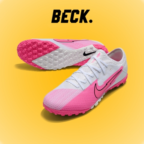 Giày Bóng Đá Nike Mercurial Vapor 13 Pro Trắng Mũi Hồng Cổ Lửng HQ TF