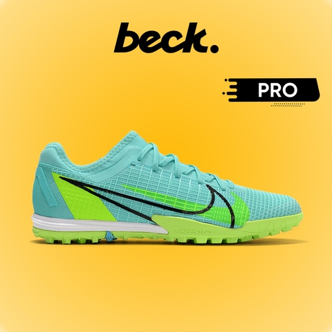 Giày Bóng Đá Nike Mercurial Vapor 14 Pro EURO Xanh Ngọc Cổ Lửng HQ TF