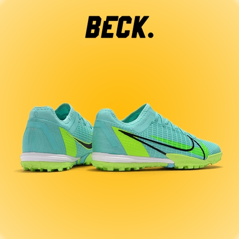 Giày Bóng Đá Nike Mercurial Vapor 14 Pro EURO Xanh Ngọc Cổ Lửng HQ TF
