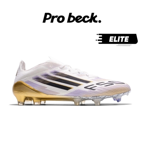 GIÀY BÓNG ĐÁ F50 ELITE FG ROAD to Glory - JH7617 - TRẮNG/ĐEN/VÀNG