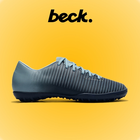 Giày Bóng Đá Nike Mercurial Vic 6 Xám Hồng Lưỡi Gà Liền TF