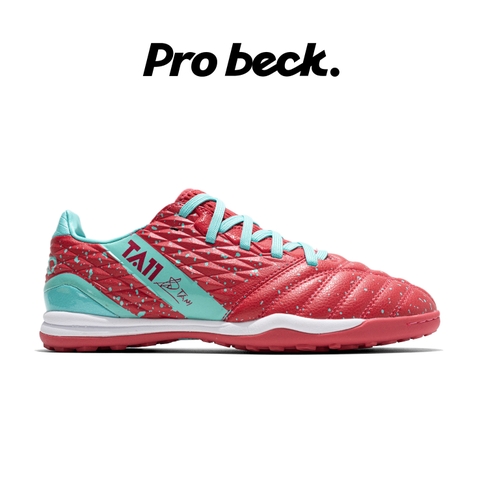 Giày Bóng Đá Kamito TA11 Pro Đỏ Hồng Xanh Ngọc Lưỡi Gà Liền TF