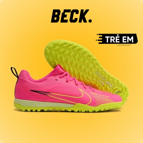 Giày Bóng Đá Trẻ Em Nike Mercurial Vapor 15 Pro Hồng Cổ Lửng V2 TF