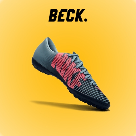 Giày Bóng Đá Nike Mercurial Vic 6 Xám Hồng Lưỡi Gà Liền TF