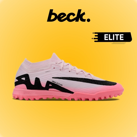 Giày Bóng Đá Nike Mercurial Vapor 15 Elite Euro 24 Hồng Vạch Đen Cổ Lửng TF