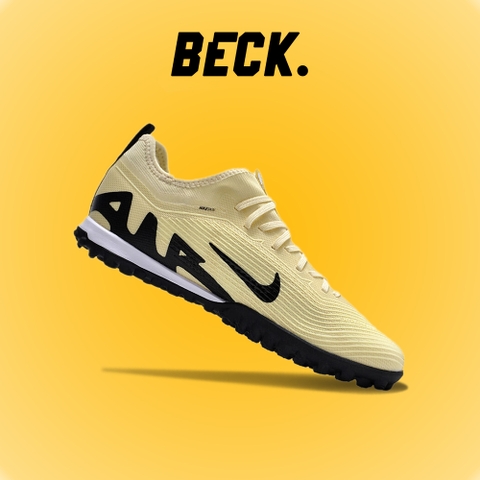 Giày Bóng Đá Nike Mercurial Vapor 15 Pro Cream Vàng Vạch Đen Cổ Lửng HQ TF