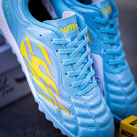 Giày Bóng Đá Wika Hoàng Đức HĐ14 Elite Xanh Ngọc TF