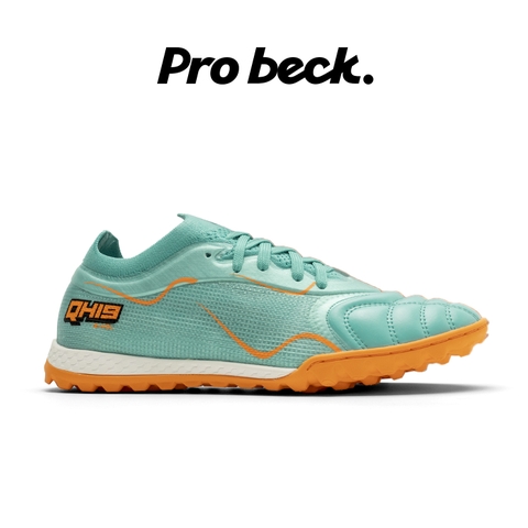 Giày Bóng Đá Wika QH19 Z-Vol Xanh Ngọc Cam TF