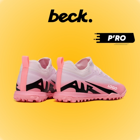 Giày Bóng Đá Nike Mercurial Vapor 15 Pro Euro 24 Hồng Vạch Đen Cổ Lửng HQ TF