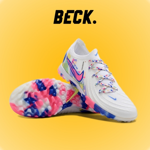 Giày Bóng Đá Trẻ Em Nike Phantom GX2 Elite Trắng Đế Cầu Vồng Cổ Lửng TF