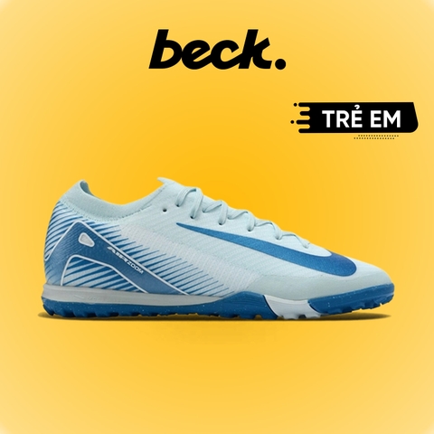 Giày Bóng Đá Trẻ Em Nike Mercurial VAPOR 16 PRO Xanh Dương Đệm Trắng Cổ Lửng HQ TF