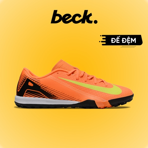 Giày Bóng Đá Nike Mercurial VAPOR 16 ACADEMY Đế Đệm Lưỡi Gà Liền Cam Vàng TF
