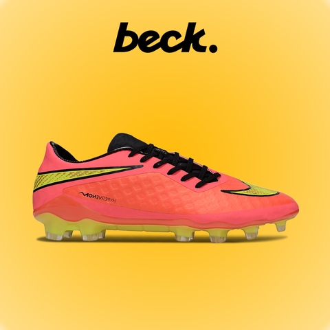 Giày Bóng Đá Nike Hypervenom Phantom WC14 Đỏ Hồng Vạch Vàng FG