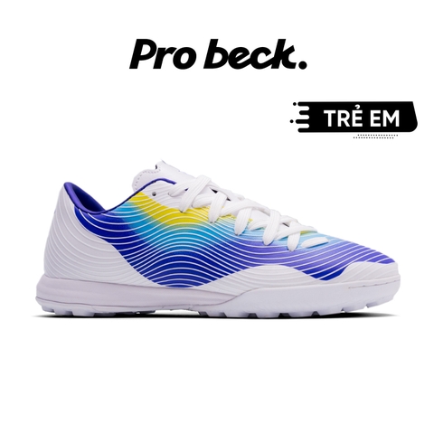 Giày Bóng Đá Trẻ Em Kamito Assassin TF - Trắng Xanh