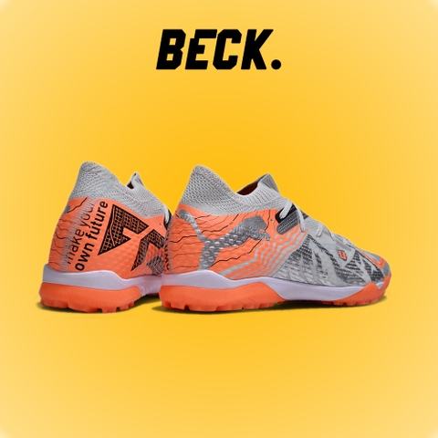 Giày Bóng Đá Puma Future 7 Ultimate Bạc Cam Cổ Lửng TF