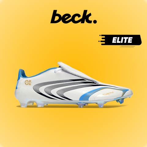Giày Bóng Đá F50 Elite MESSI Tunit Trắng Đen Xanh Biển HQ FG