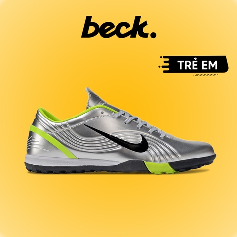 Giày Bóng Đá Trẻ Em Nike Mercurial Vapor 1 R9 Remake Bạc Đế Đệm TF