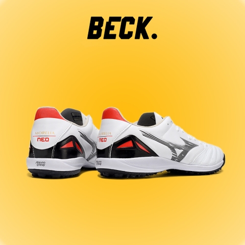 Giày Bóng Đá Mizuno Neo 4 Pro Đế Đệm Trắng Vạch Đen TF