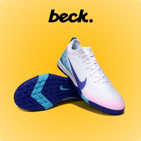 Giày Bóng Đá Nike Mercurial Vapor 16 Pro V2 Hologram Trắng Xanh Cổ Lửng TF