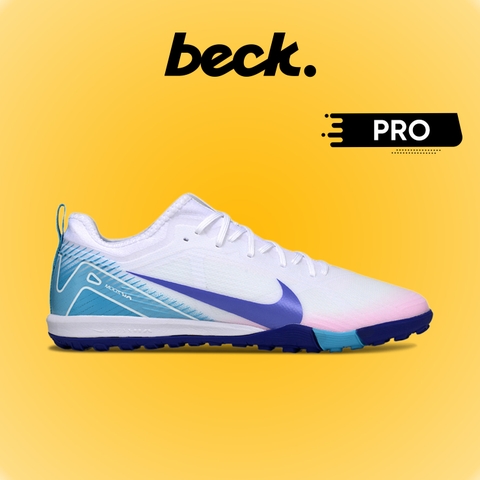 Giày Bóng Đá Nike Mercurial Vapor 16 Pro V2 Hologram Trắng Xanh Cổ Lửng TF