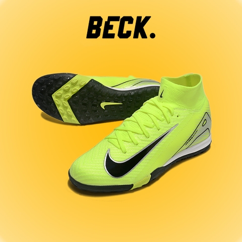Giày Bóng Đá Nike Mercurial Superfly 10 Elite Xanh Lá Vạch Đen Cổ Cao TF