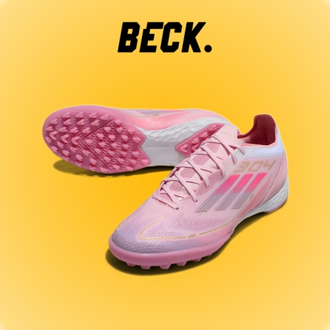 Giày Bóng Đá Adidas F50 PRO Lamine Yamal Hồng Lưỡi Gà Liền HQ TF