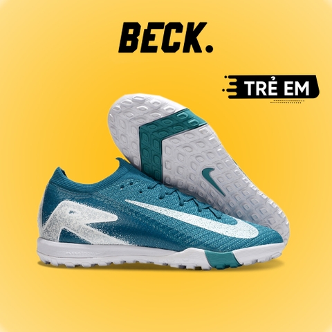 Giày Bóng Đá Trẻ Em Nike Mercurial Vapor 16 Elite V1 Xanh Cổ Vịt Cổ Lửng TF