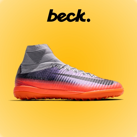 Giày Bóng Đá Nike Mercurial Superfly 5 Elite Proximo CR7 Xám Cam Cổ Cao TF