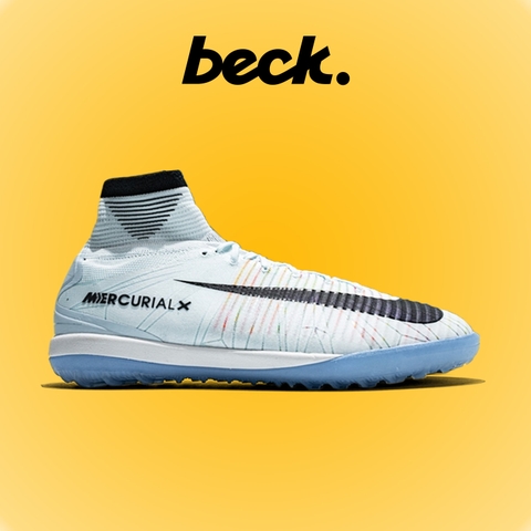 Giày Bóng Đá Nike Mercurial Superfly 5 Elite Proximo CR7 Trắng Đen Cổ Cao TF