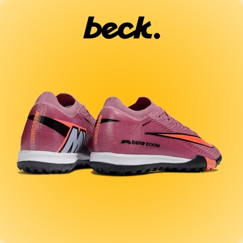 Giày Bóng Đá Trẻ Em Nike Vapor 16 Elite 2025 Hồng Tím Vạch Cam Cổ Lửng TF