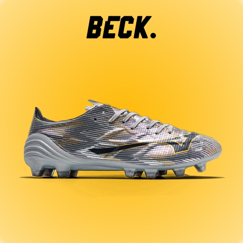 Giày Bóng Đá Mizuno Alpha II Elite Bạc Đen FG