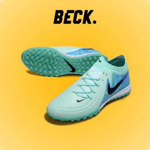 Giày Bóng Đá Nike Phantom GX2 Elite V1 Xanh Ngọc Vạch Đen Cổ Lửng TF